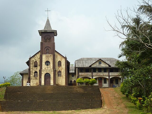 Bild von der Kirche auf dem Engelberg, Kamerun